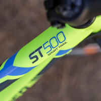 Rockrider ST 500 Kids' 24-Inch Mountain Bike 9-12 Years - Neon Yellow