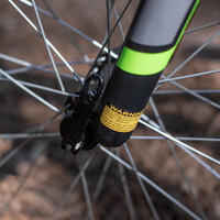 Mountainbike Kinderfahrrad 24 Zoll Rockrider ST 500 schwarz/gelb