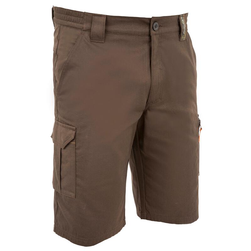 Bermudas Pantalon Corto De Caza Solognac 500 Hombre Marrón Cargo