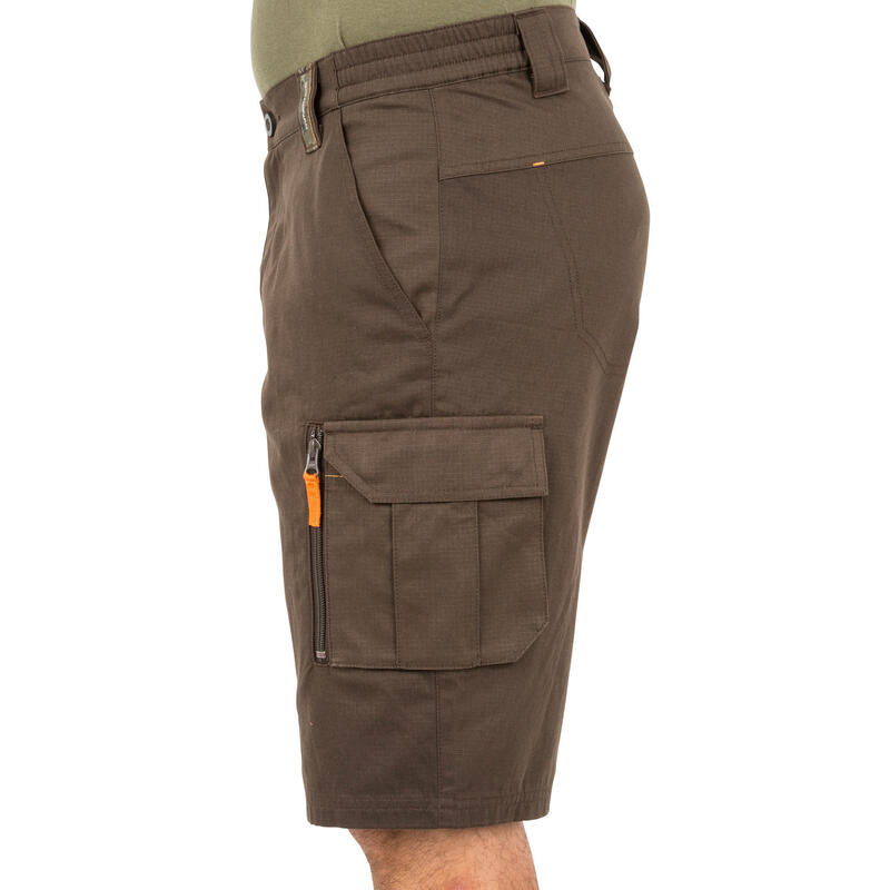 Bermuda Pantalon Corto De Caza Solognac 500 Hombre Marrón