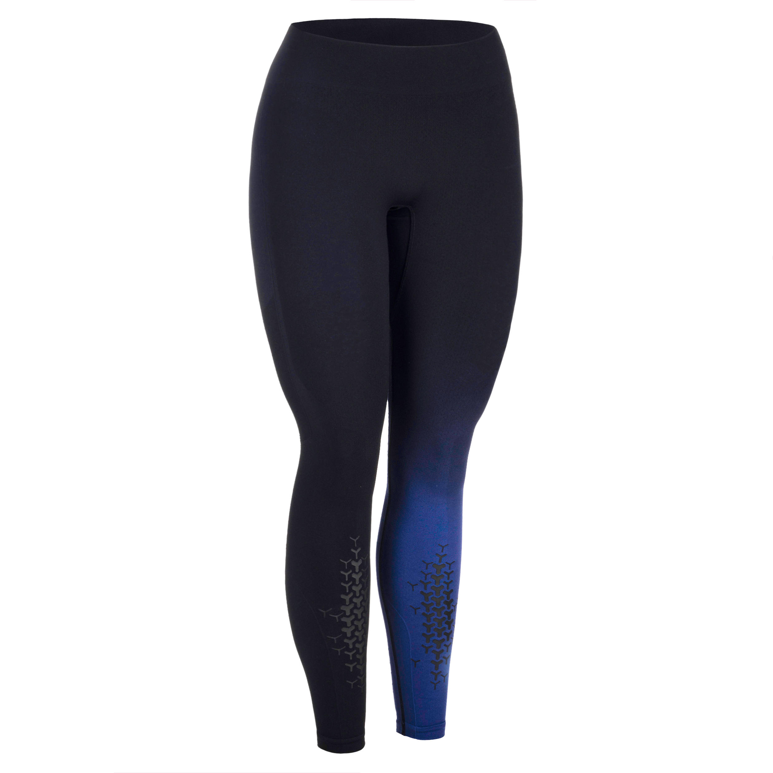 Mallas leggins mujer Domyos Cross 900 negro azul - Decathlon