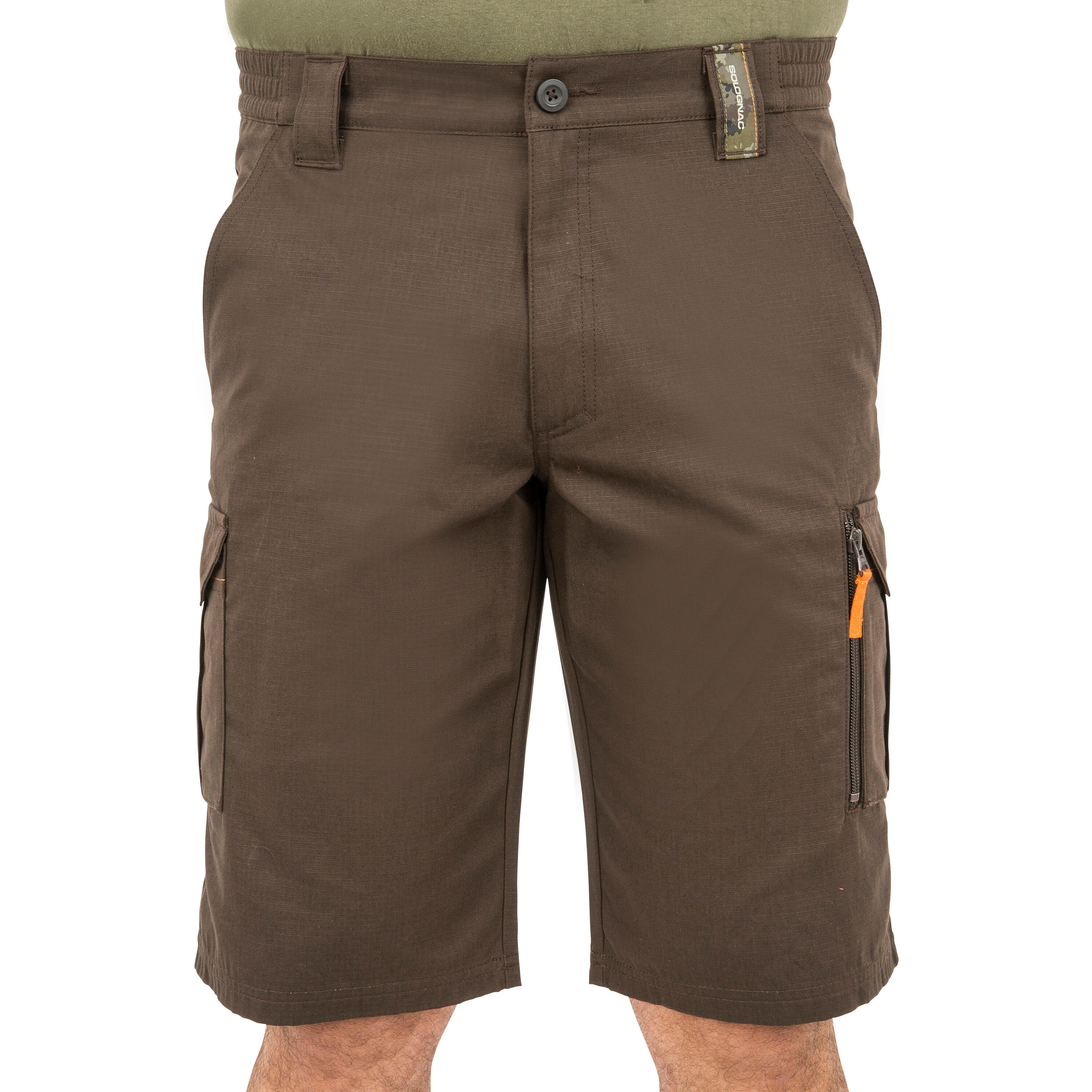 SOLOGNAC Bermudas Pantalon Corto De Caza Solognac 500 Hombre Marrón Cargo