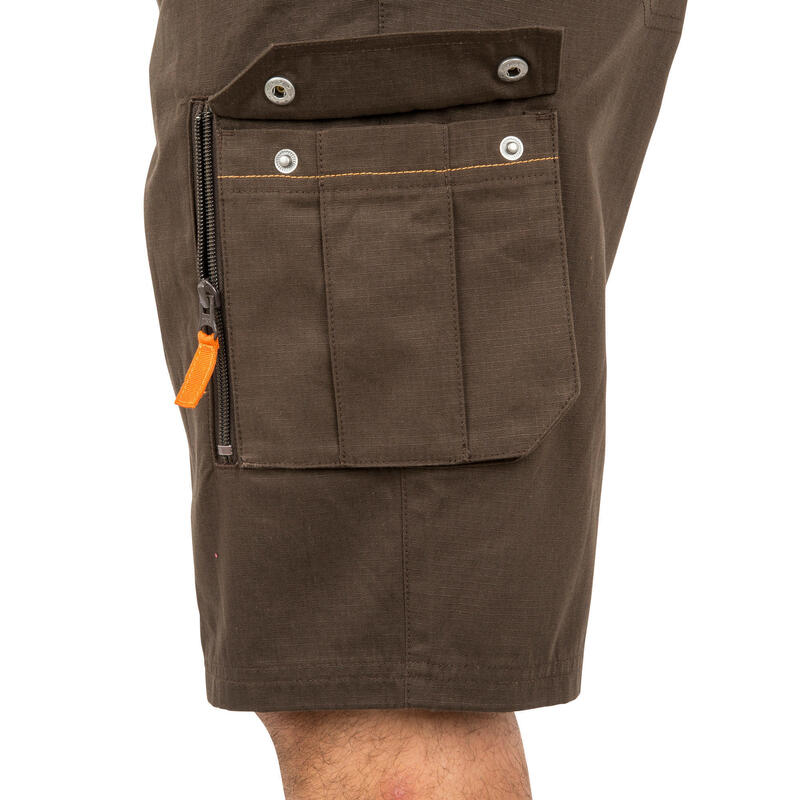 Bermudas Pantalon Corto De Caza Solognac 500 Hombre Marrón Cargo