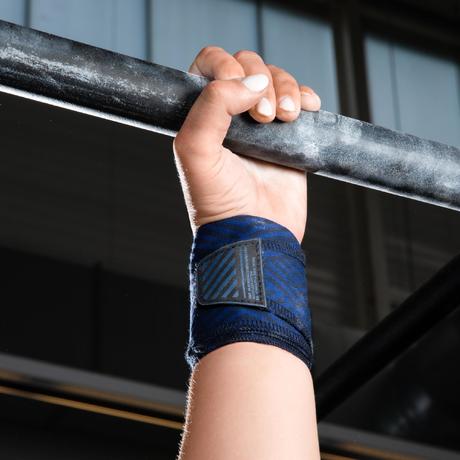 Cross Training Wrist Wraps - Blue | Domyos by Decathlon
