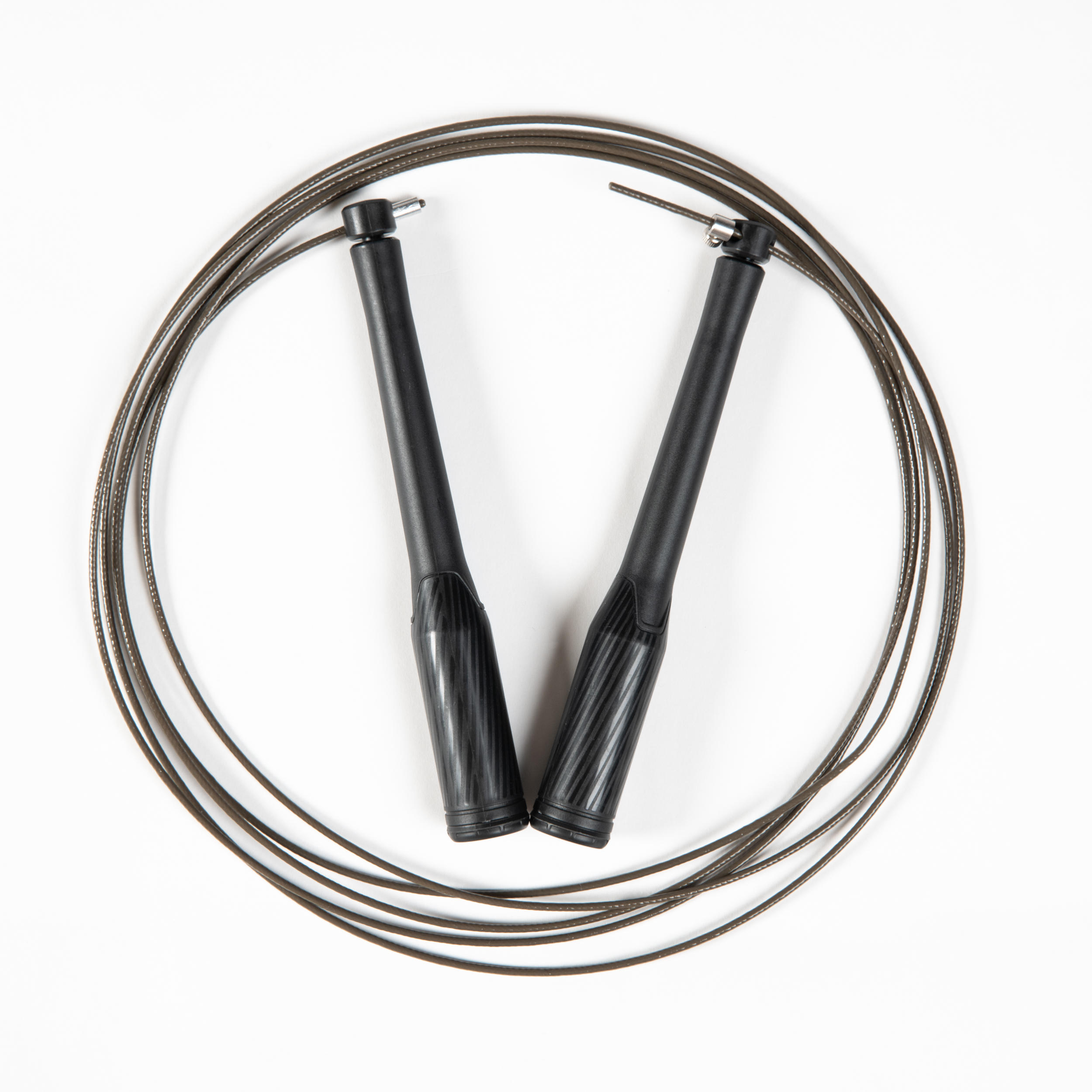 Comba Cuerda Velocidad Cross training speed rope Domyos negra DOMYOS