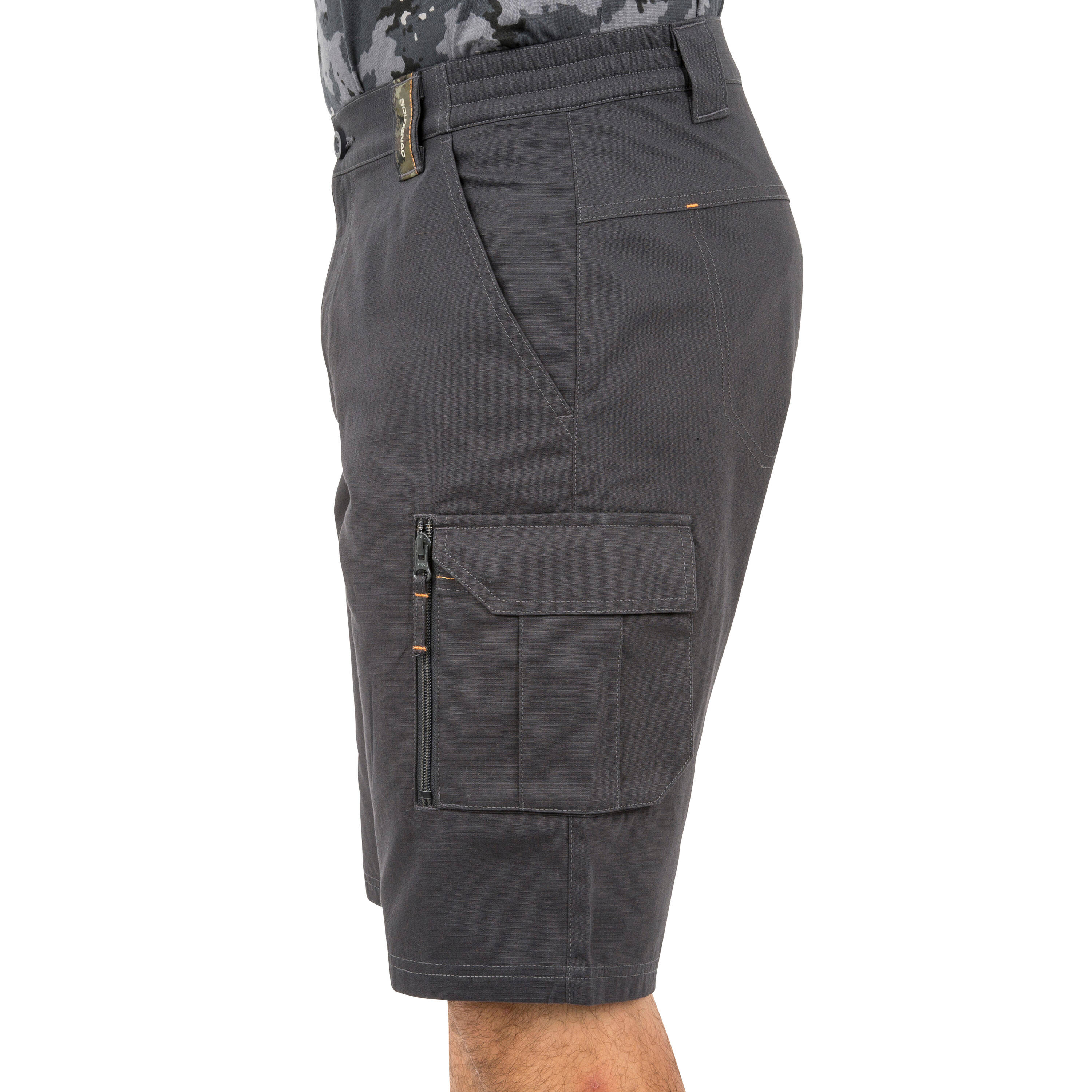 Men Cargo Bermuda Shorts 500 - Grey -  2