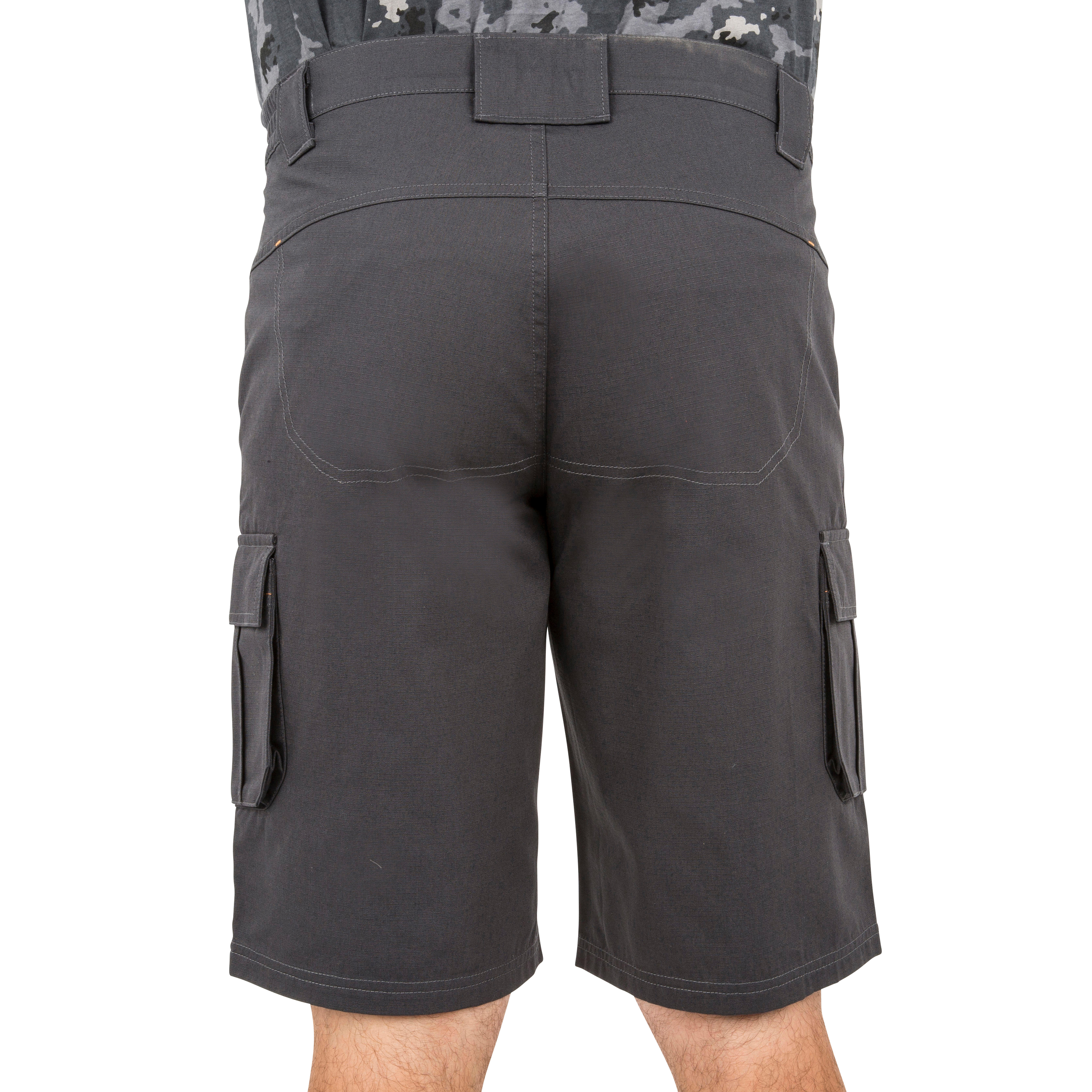 Men's Hiking Shorts - MT 500 - Carbon grey, Black - Forclaz - Decathlon