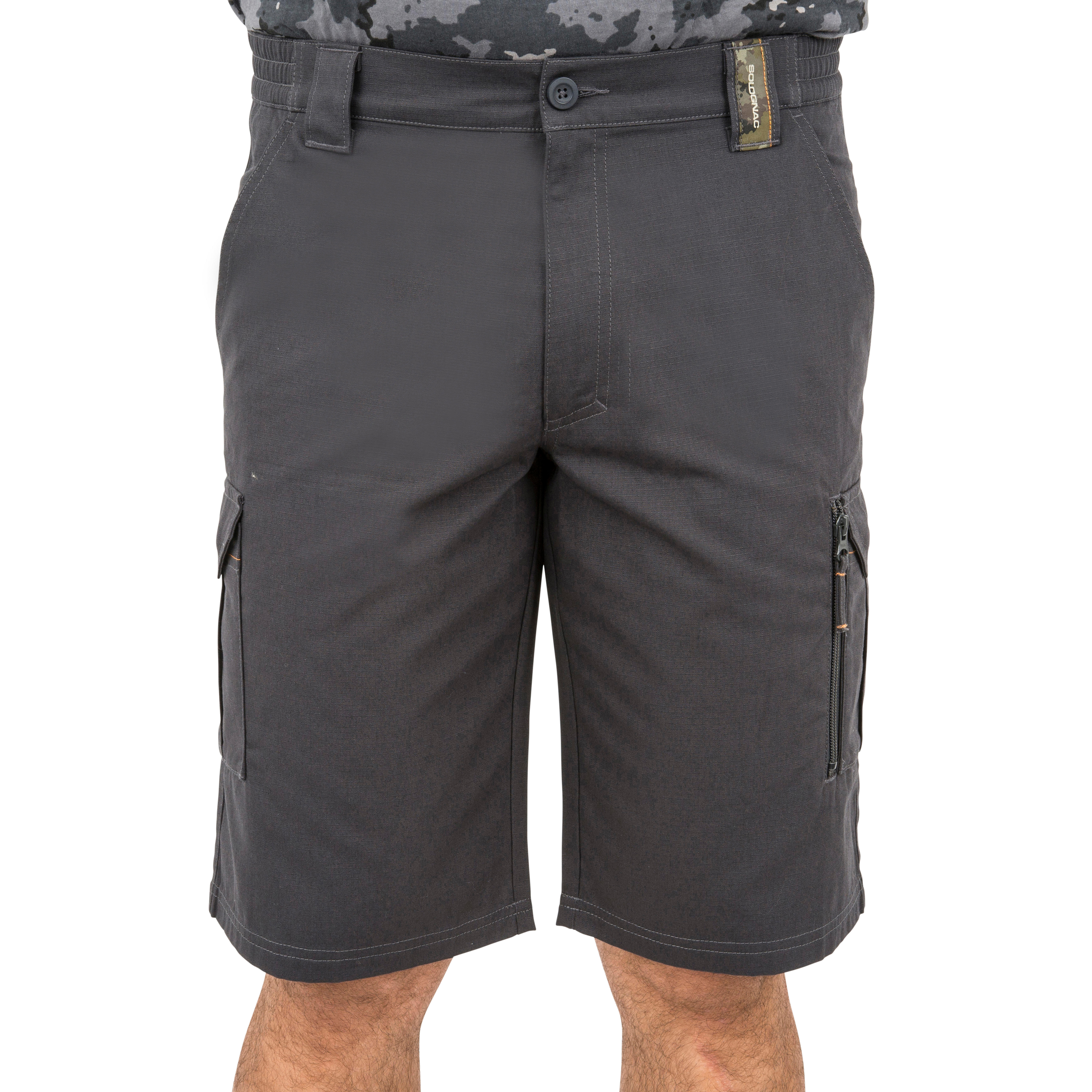 Men's Hiking Shorts - Travel 100 - Carbon grey - Forclaz - Decathlon