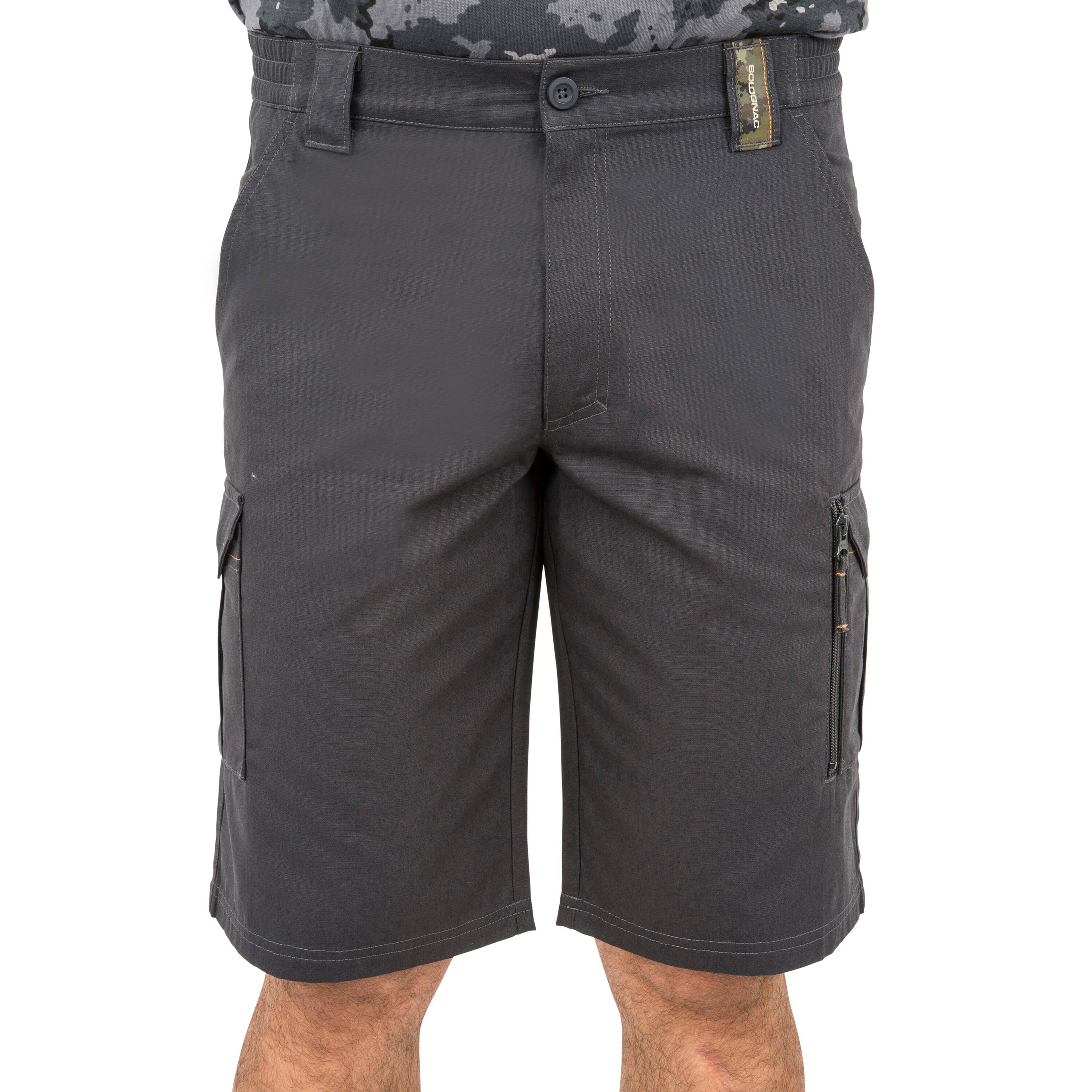 Men Cargo Bermuda Shorts 500 - Grey -  1
