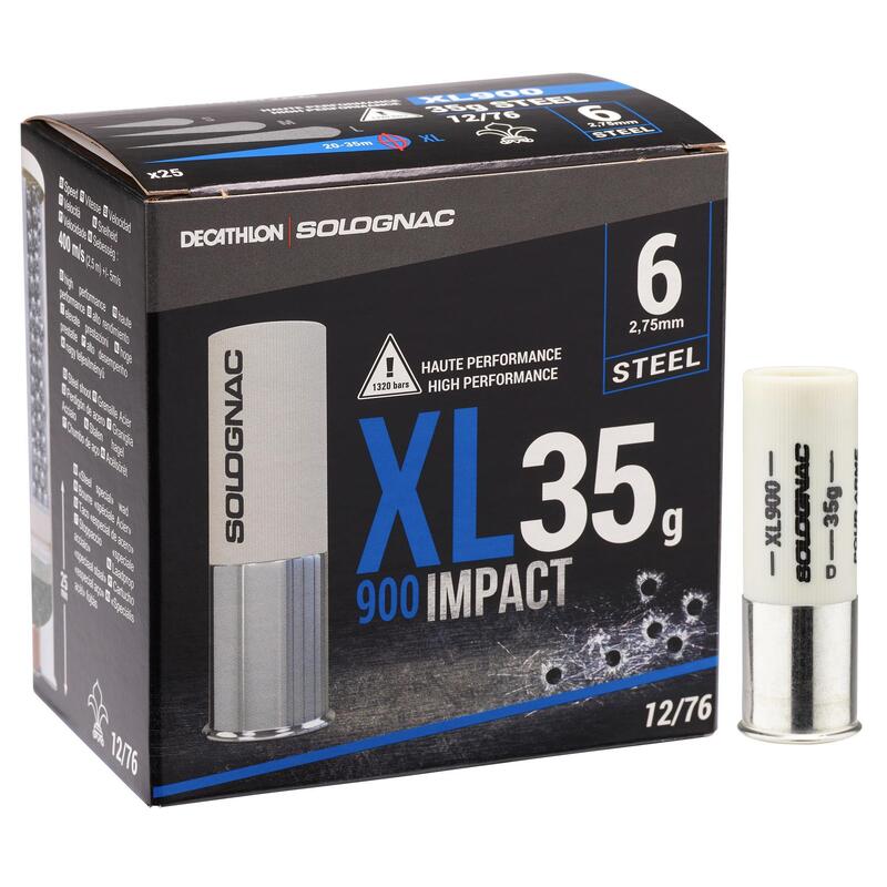 Cartouche XL900 35gr Impact CALIBRE 12/76 BILLE Acier N°6 X25