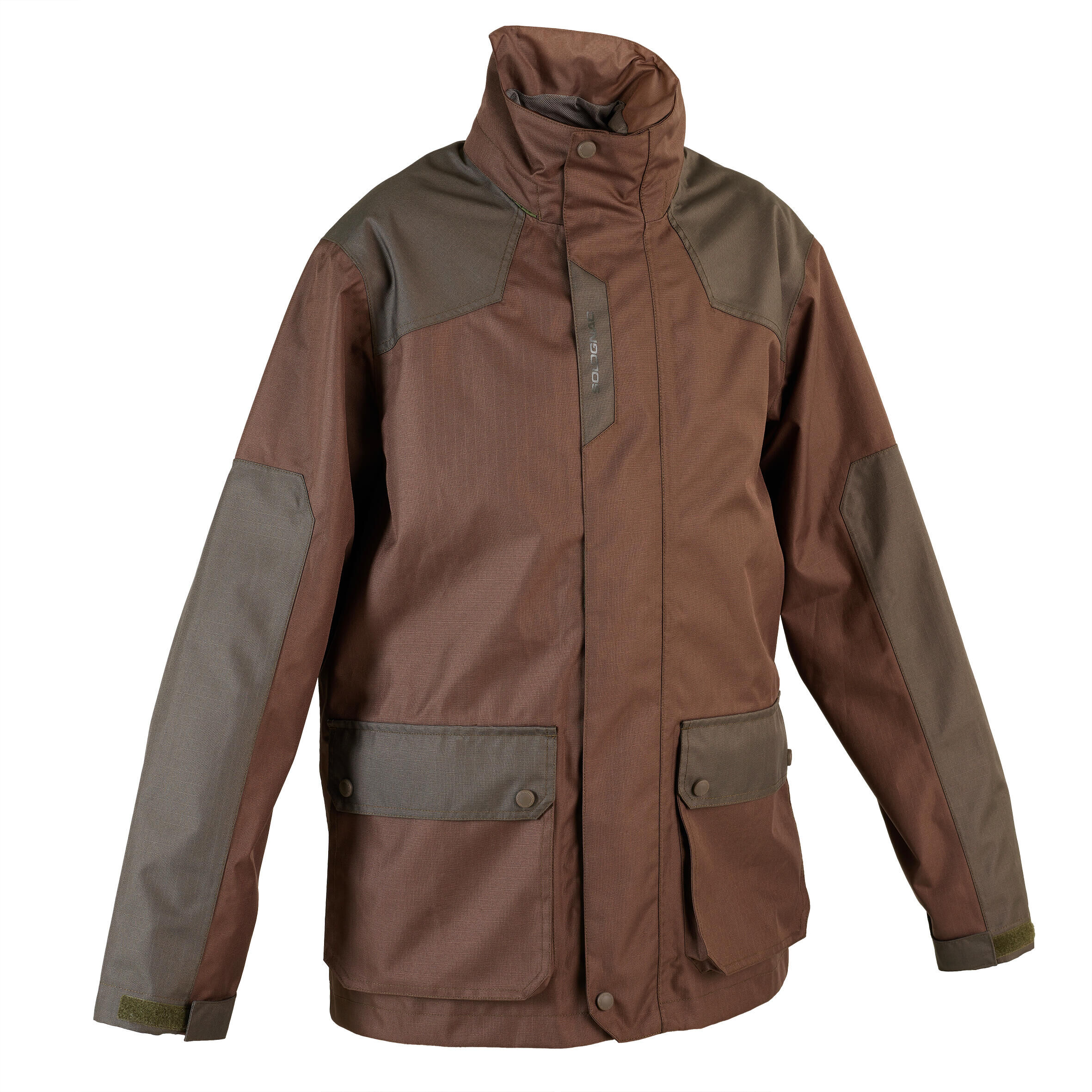 SOLOGNAC Waterproof JACKET 500 BROWN