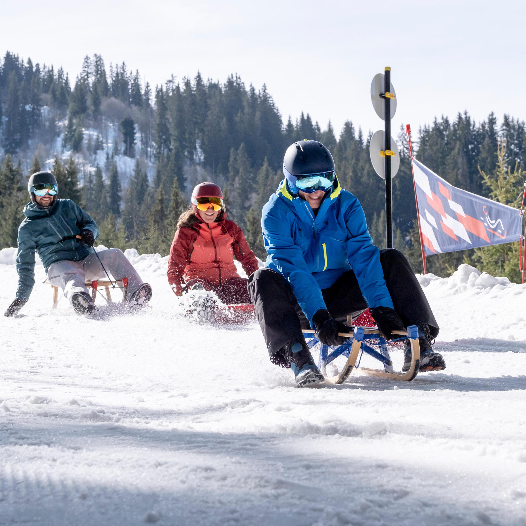 top 5 des pistes de luge en France Megeve