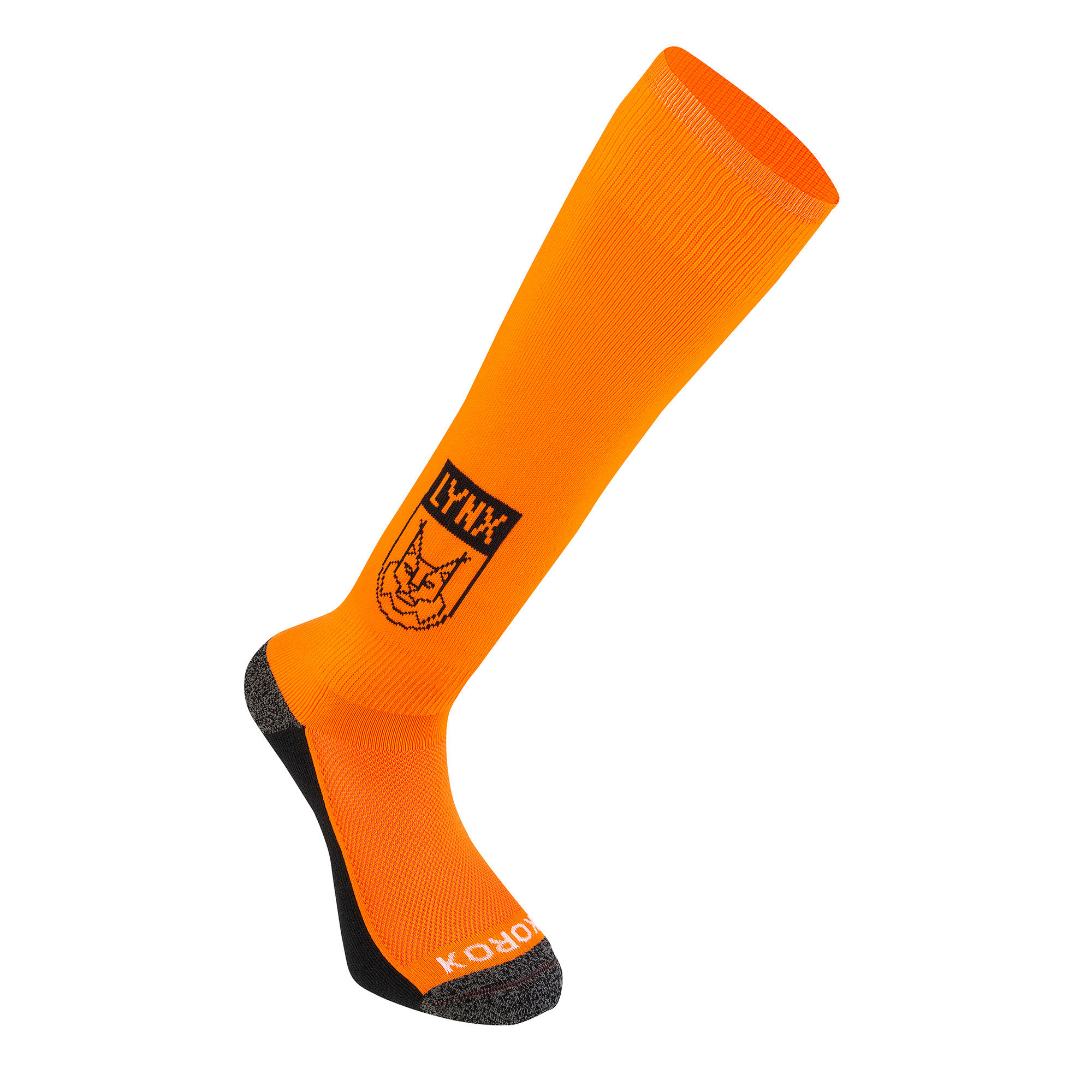 Calze da hockey FH500 Lynx Orange per bambini e adulti