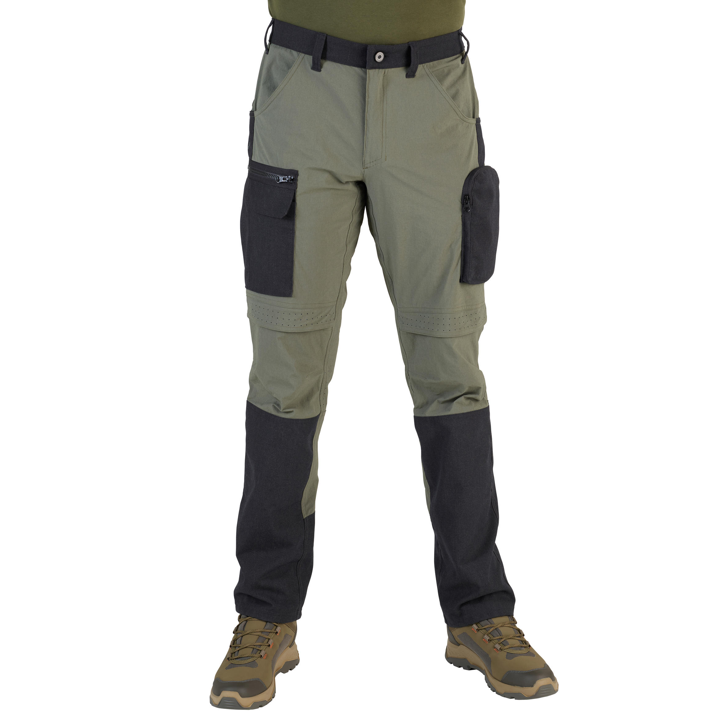 SOLOGNAC Pantalón De Caza Hombre Solognac 900 Verde Ligero Resistente Transpirable