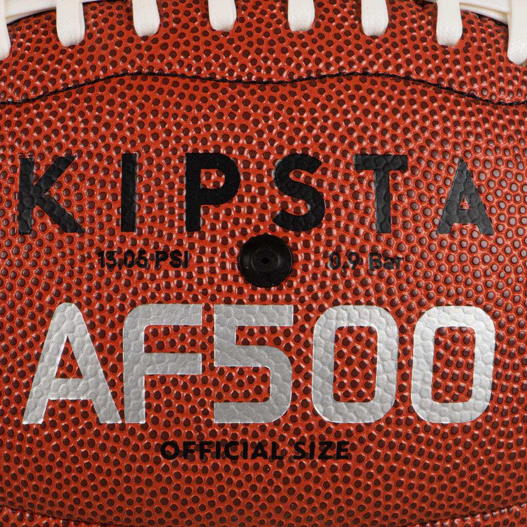 Balón de fútbol americano talla oficial Kipsta AF500 BOF café