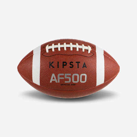 Balón de fútbol americano talla oficial Kipsta AF500 BOF café