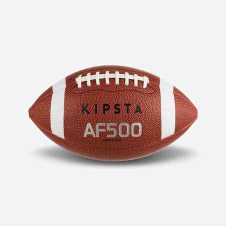 Balón de fútbol americano para niños Kipsta AF500 café
