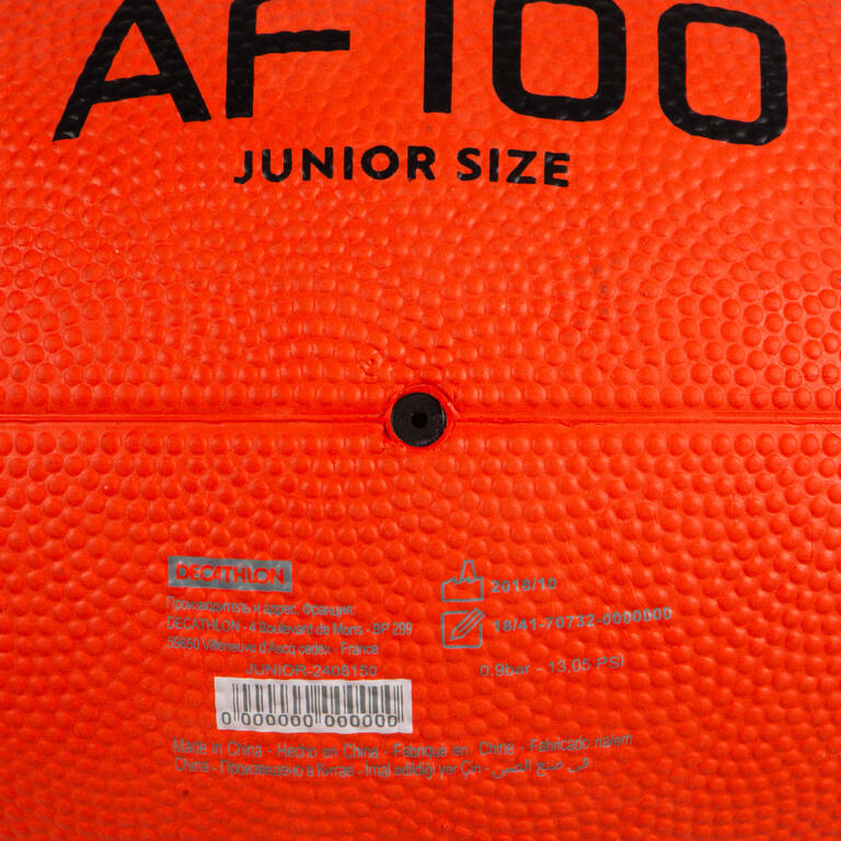 Bola American Football Anak - Oranye/Hitam