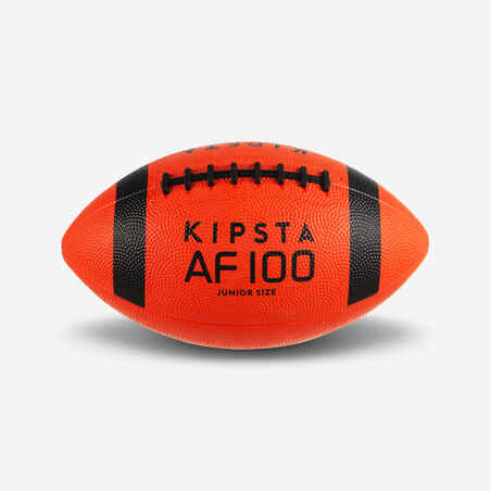 Oranžna in črna žoga za ameriški nogomet AF100B za otroke