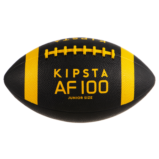 Ballon de football américain enfant noir/jaune