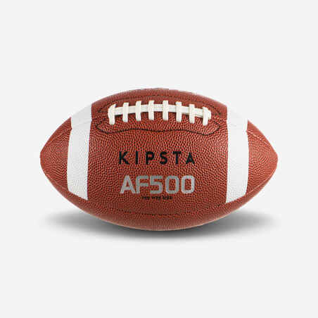 Balón de fútbol americano talla Pee Wee Kipsta AF500 BPW café