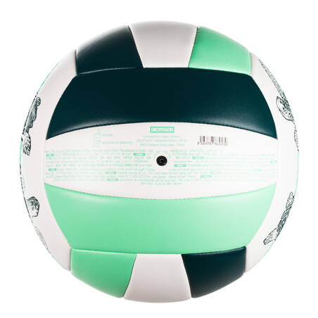 Size 5 Stitched Beach Volleyball 100 Classic - Turtle Green