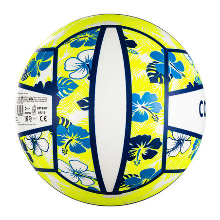Ballon de beach-volley BV100 Fun bleu et jaune