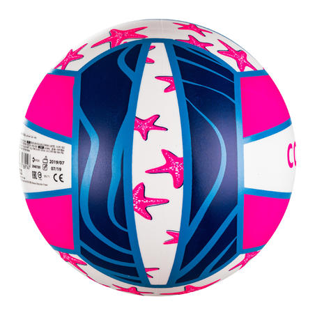 Beach Ball BV100 Fun Size 3 - Blue and Pink Star