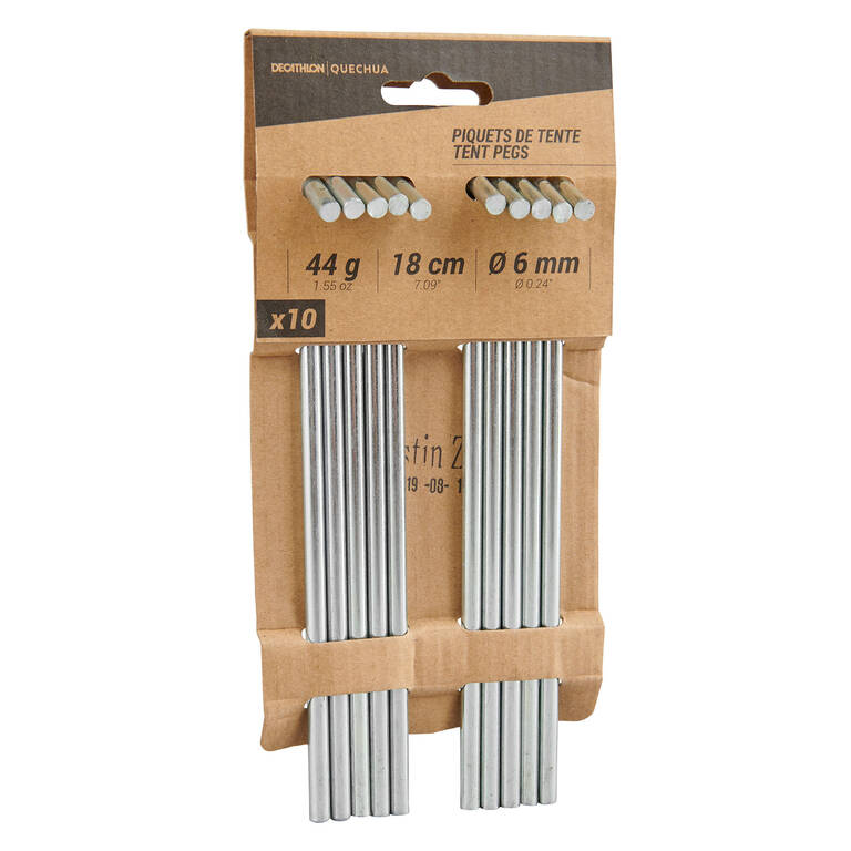 Camping Tent pegs 10 STEEL TENT PEGS - VARIOUS TERRAINS