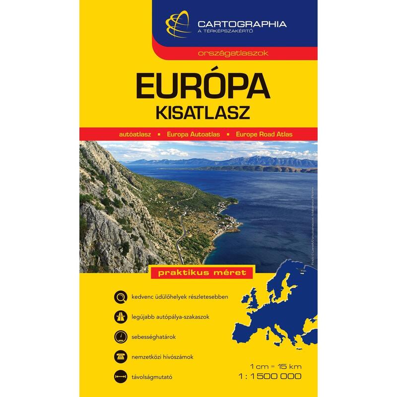 Európa kisatlasz 1:1 500 000 - autóatlasz