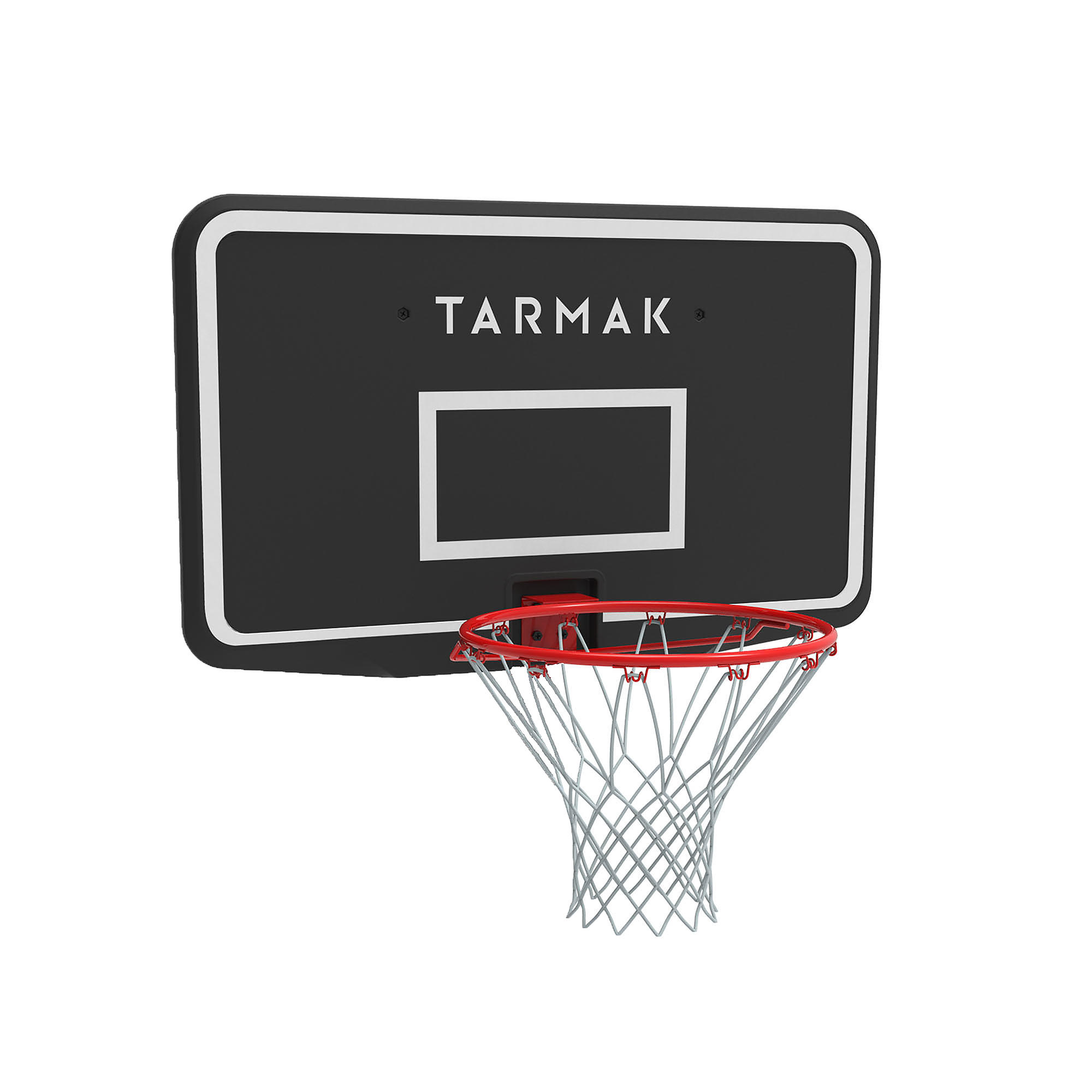 Kids'/Adult WallMounted Basketball Hoop SB100 Black/Red. TARMAK