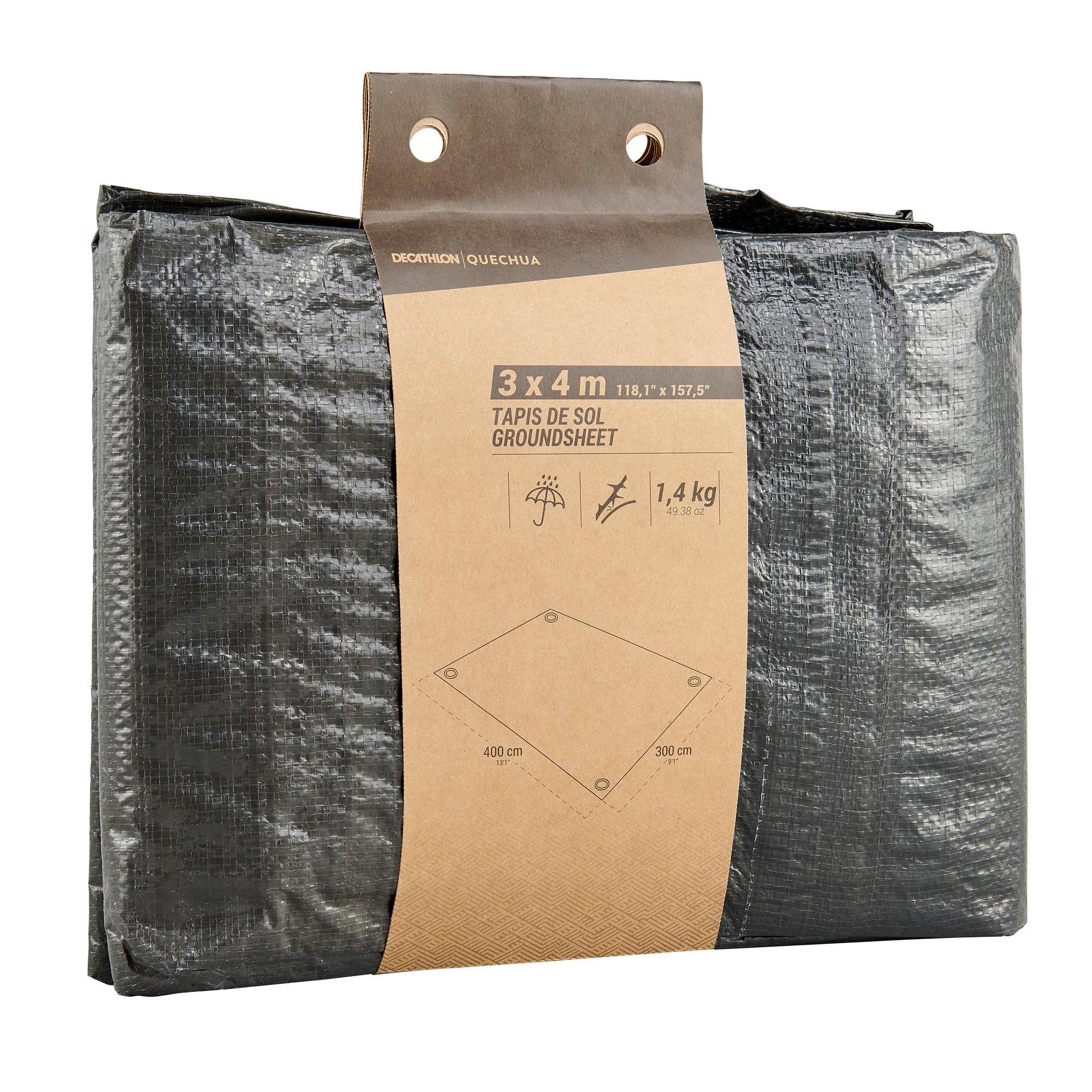 Chão estanque para tenda e sala de campismo - 3 x 4 metros