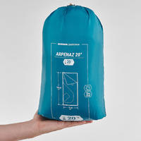 Sleeping bag con Cierre - Montaña y Camping Arpenaz - Unisex - Verde 20 °C
