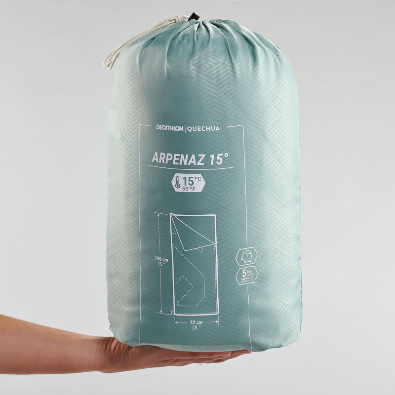 CAMPING SLEEPING BAG - ARPENAZ 15°