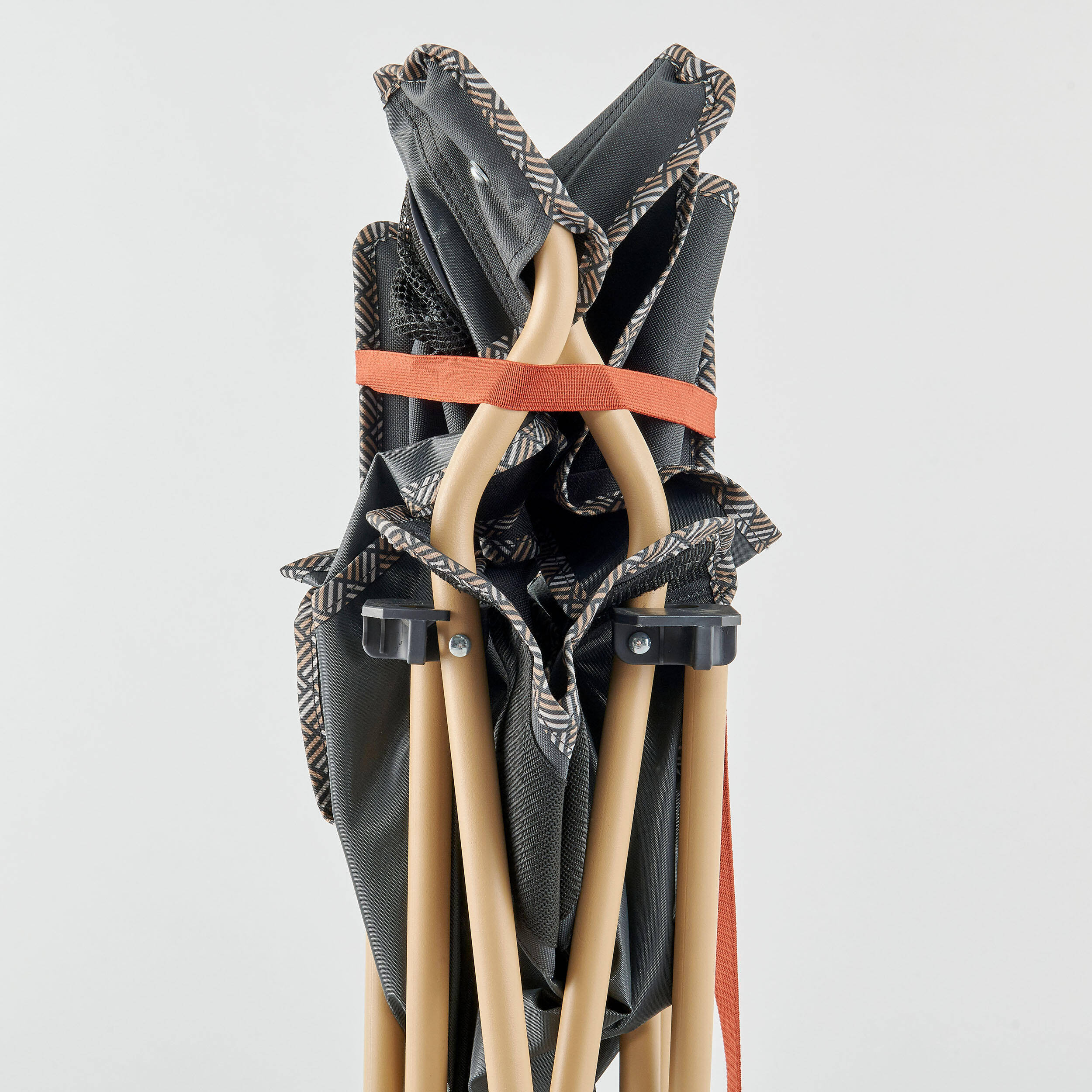 Camping Chair XL Foldable with Armrest up to 150 Kg - Lunar Grey -  5