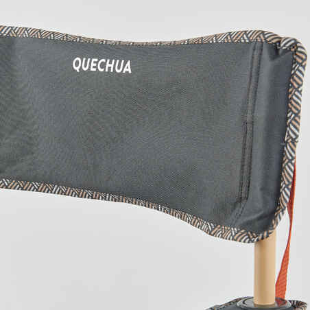 Silla plegable de camping con reposabrazos Quechua Basic XL