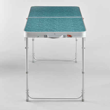 FOLDING CAMPING TABLE - 4 STOOLS - 4 TO 6 PEOPLE