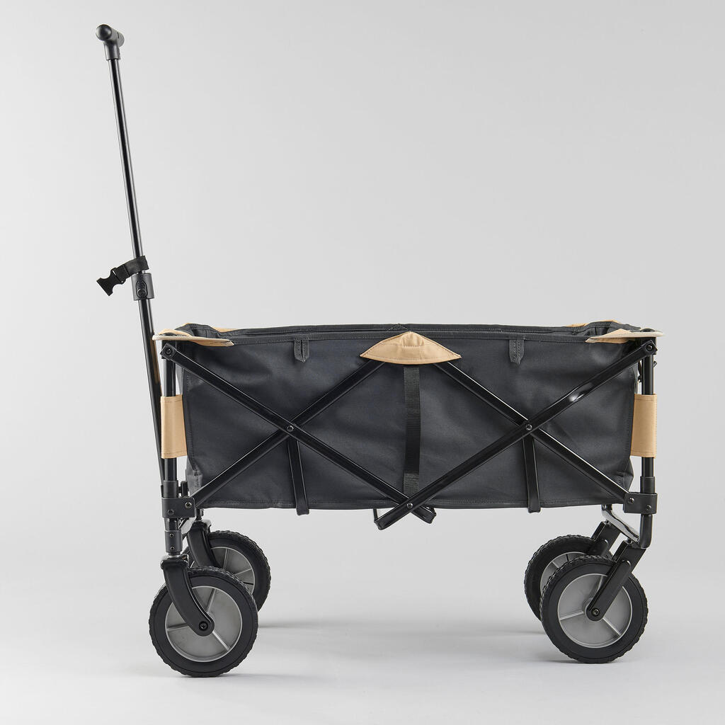 Carro plegable de camping para transporte máx. 50 kg Quechua negro