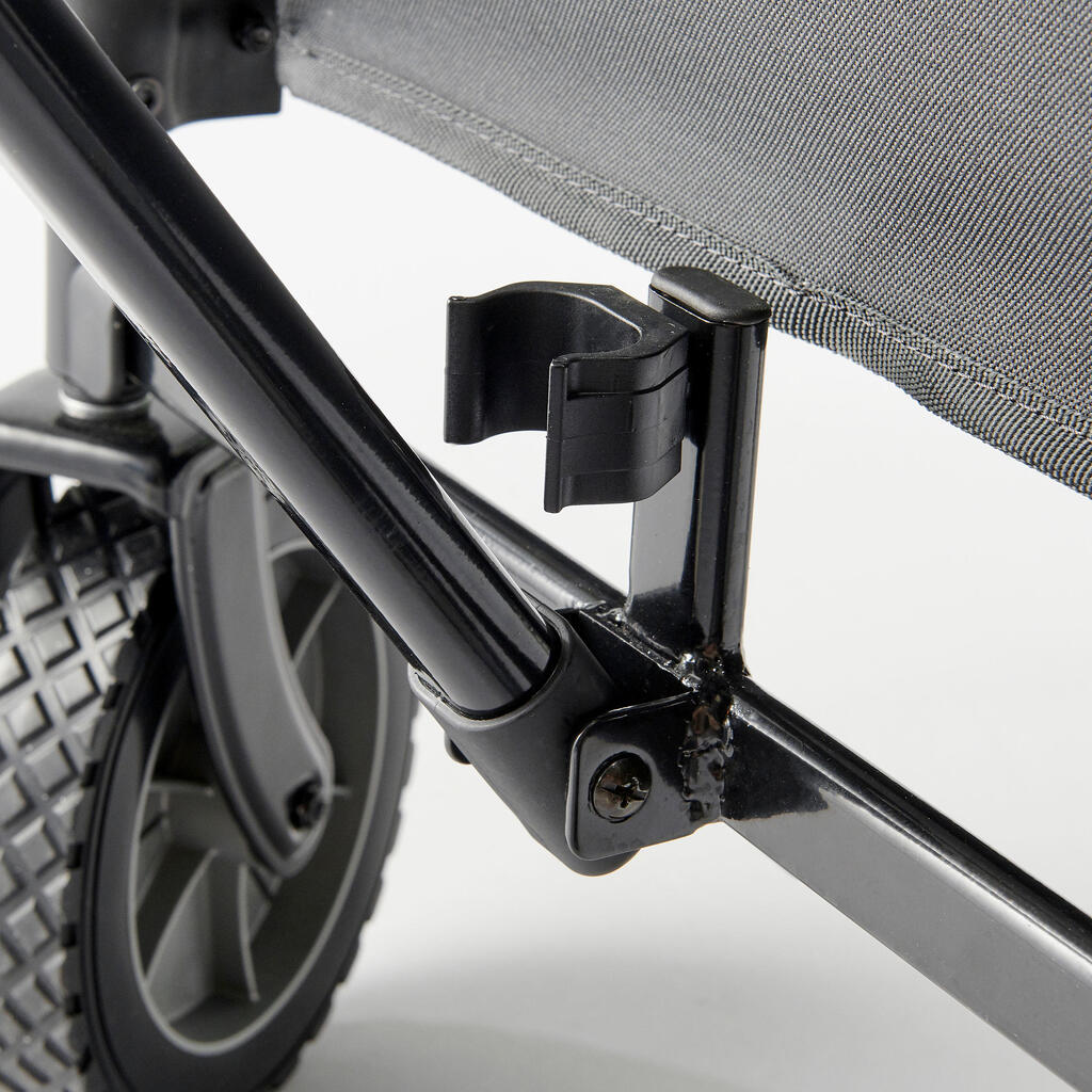 Carrito plegable para el transporte del material de camping tipo trolley 