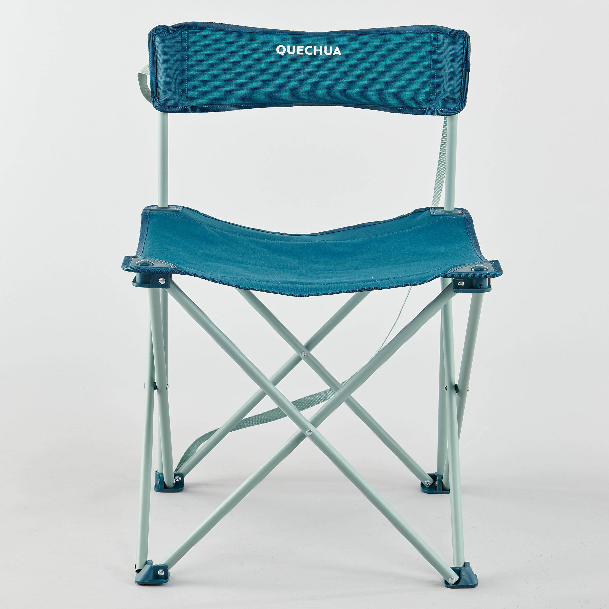 Camping Chair Foldable Compact Supports up to 110 Kg - Blue -  2
