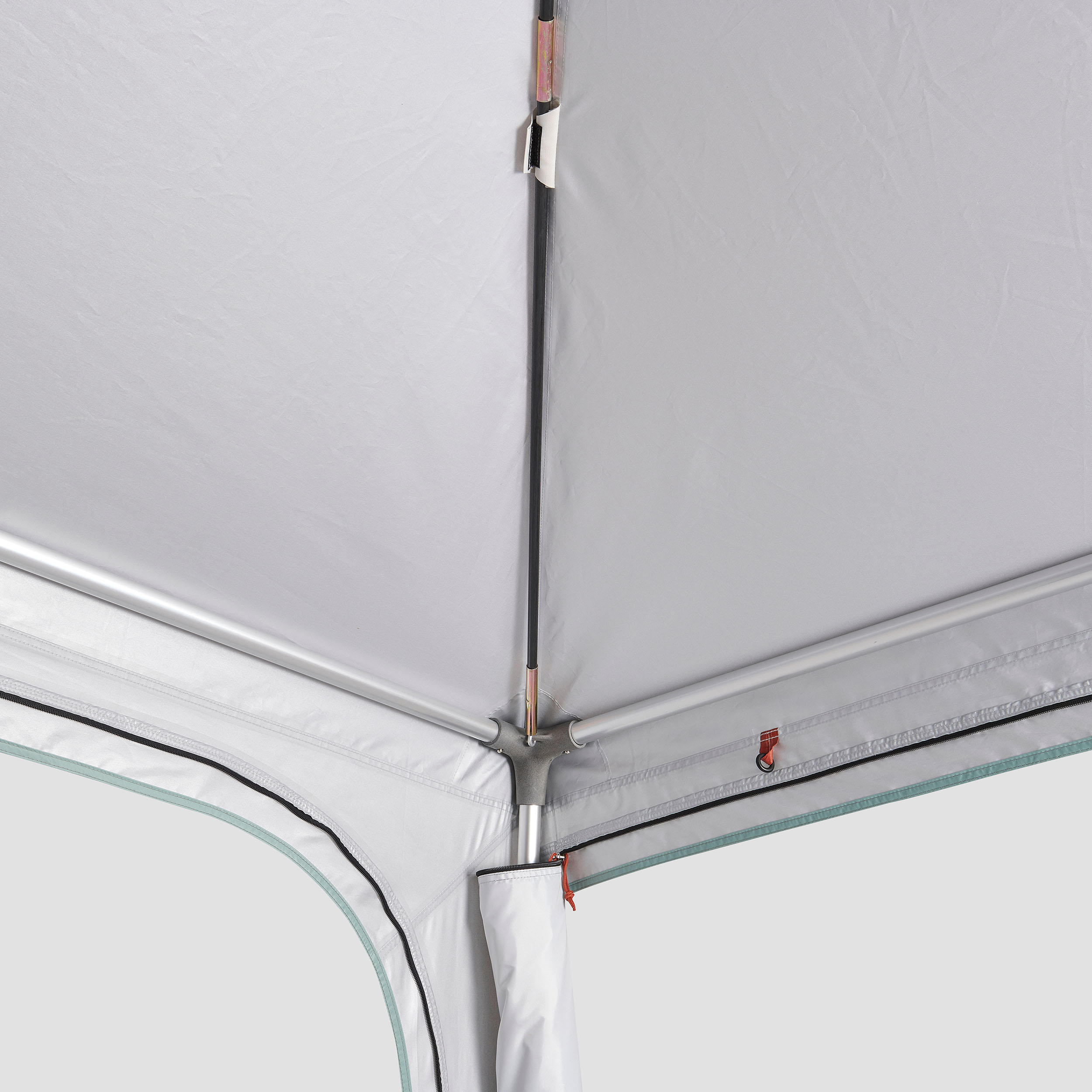 Camping Shelter with Poles 10-Person, Arpenaz Base Fresh - QUECHUA