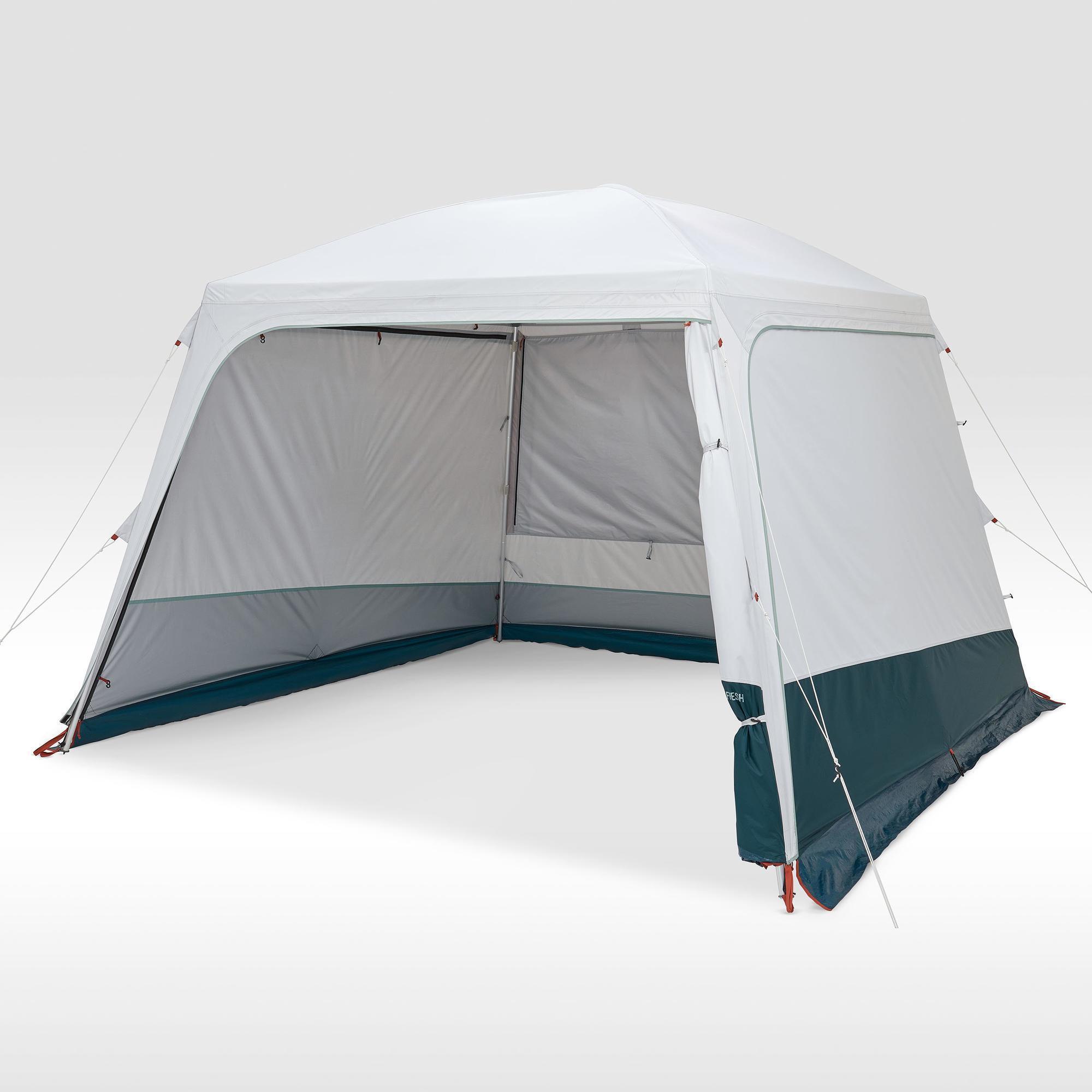 Hoop-supported camping living area - Arpenaz Base Fresh - 10-Person 2/15