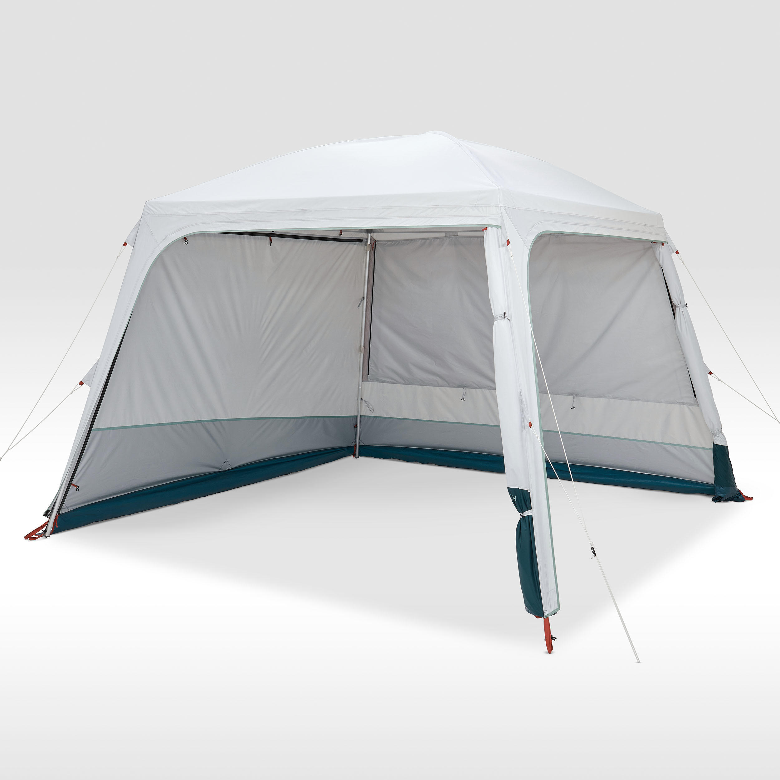 Camping Shelter with Poles 10-Person, Arpenaz Base Fresh - QUECHUA