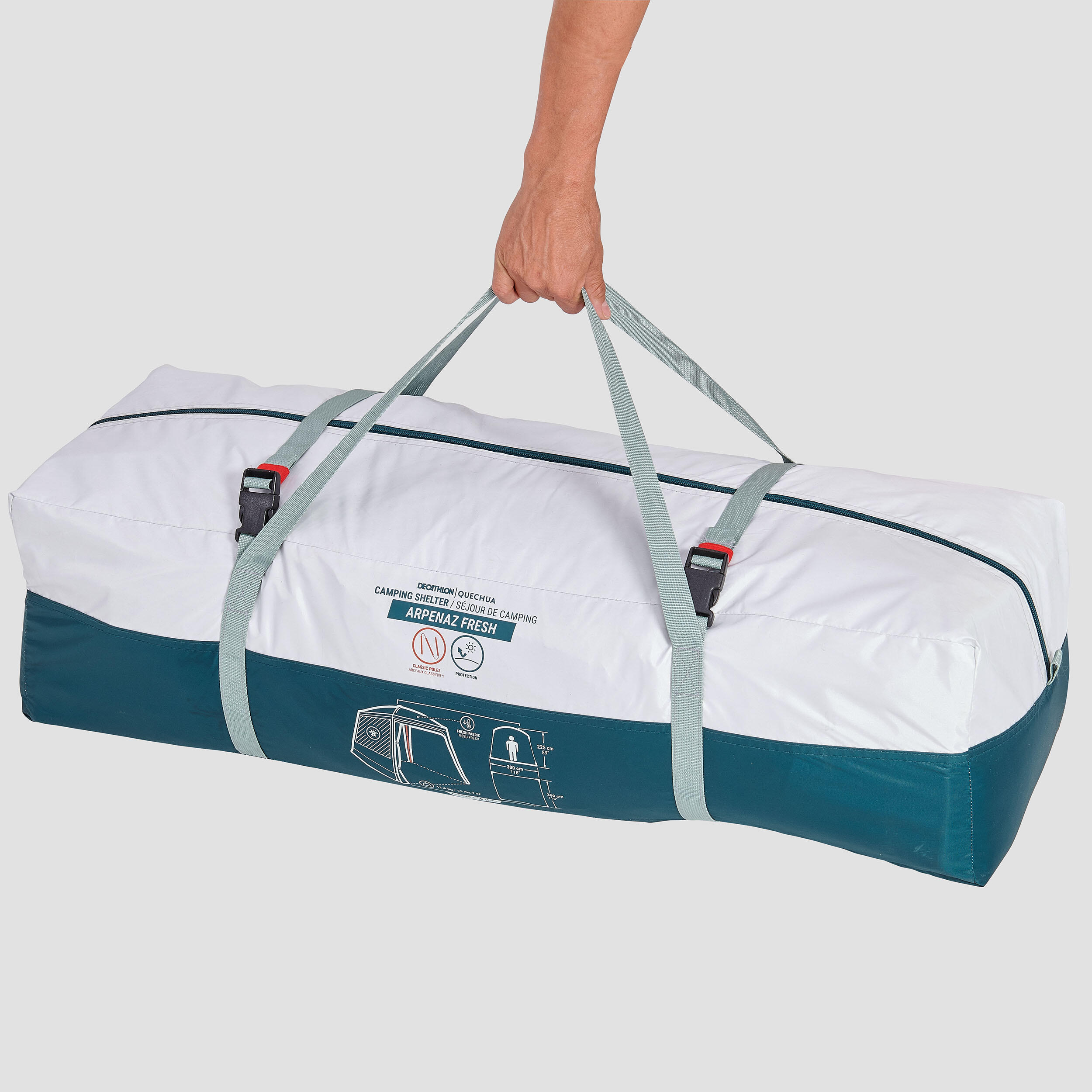 Abri de camping Arpenaz base Fresh 10 personnes - QUECHUA