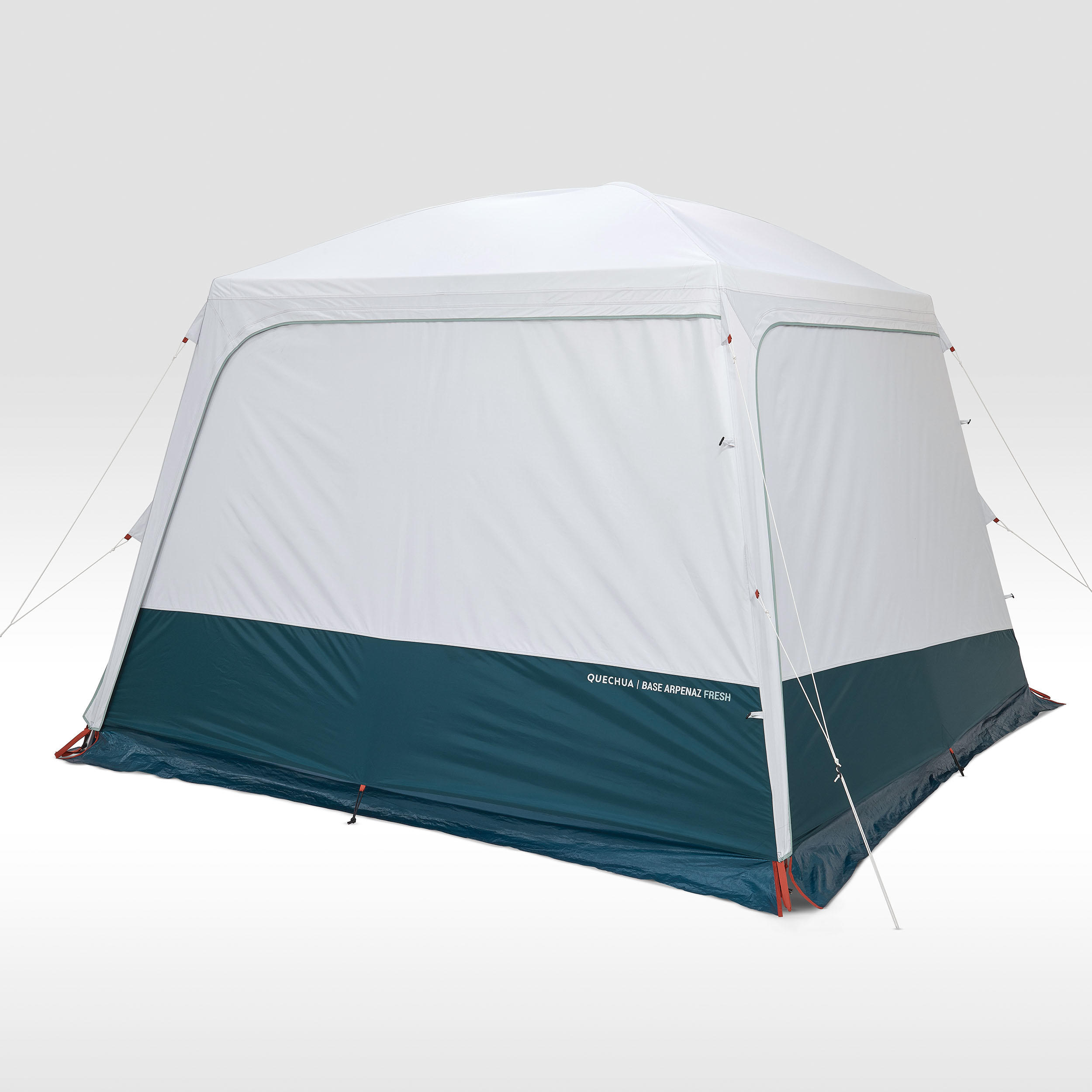 Camping Shelter with Poles 10-Person, Arpenaz Base Fresh - QUECHUA