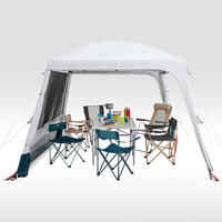 Camping Living Room with Poles Arpenaz Base Fresh 10-Person
