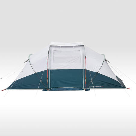 Camping tent with poles - Arpenaz 4.2 F&B - 4 Person - 2 Bedrooms