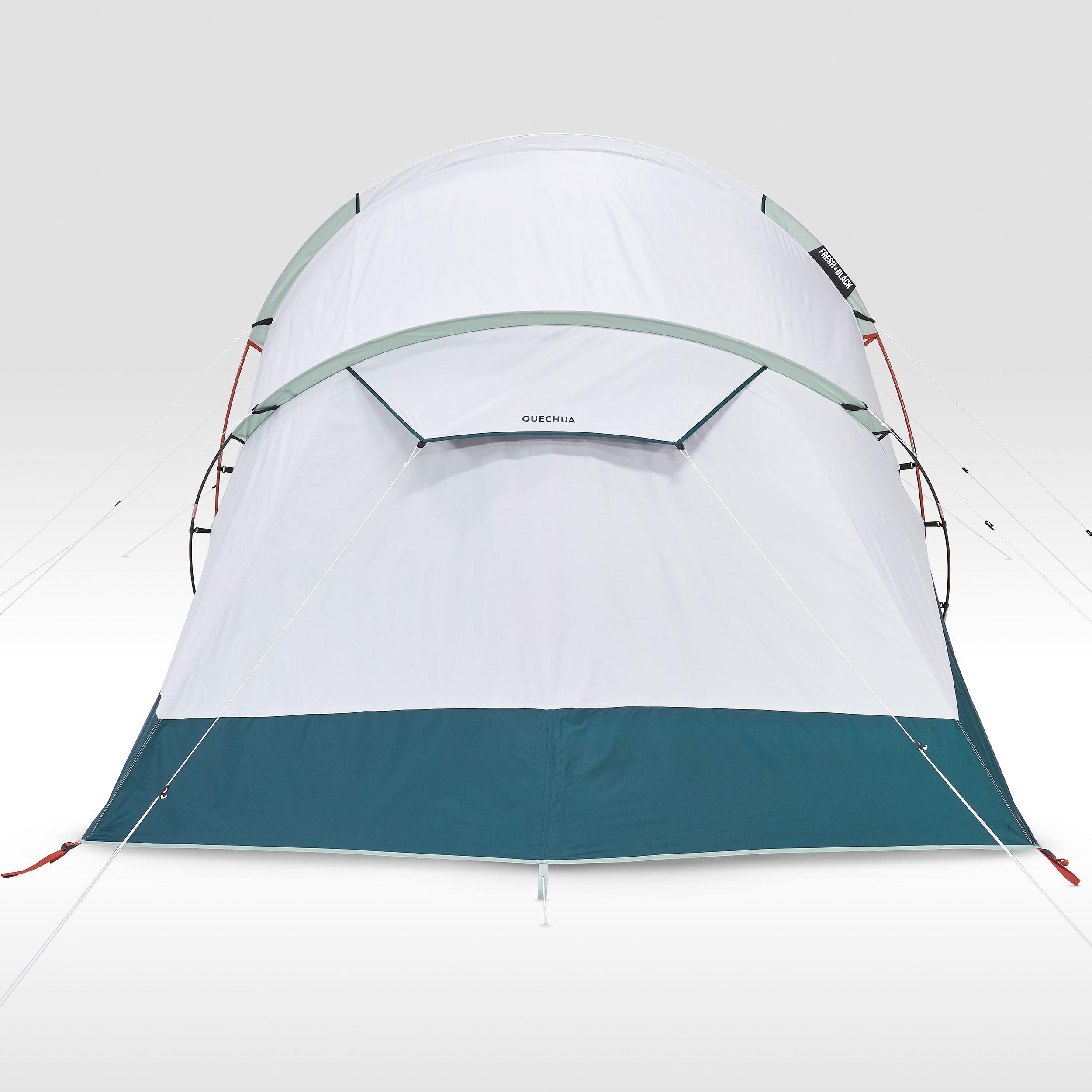 Camping tent with poles - US Arpenaz 4.2 F&B - 4 Person - 2 Bedrooms 9/16