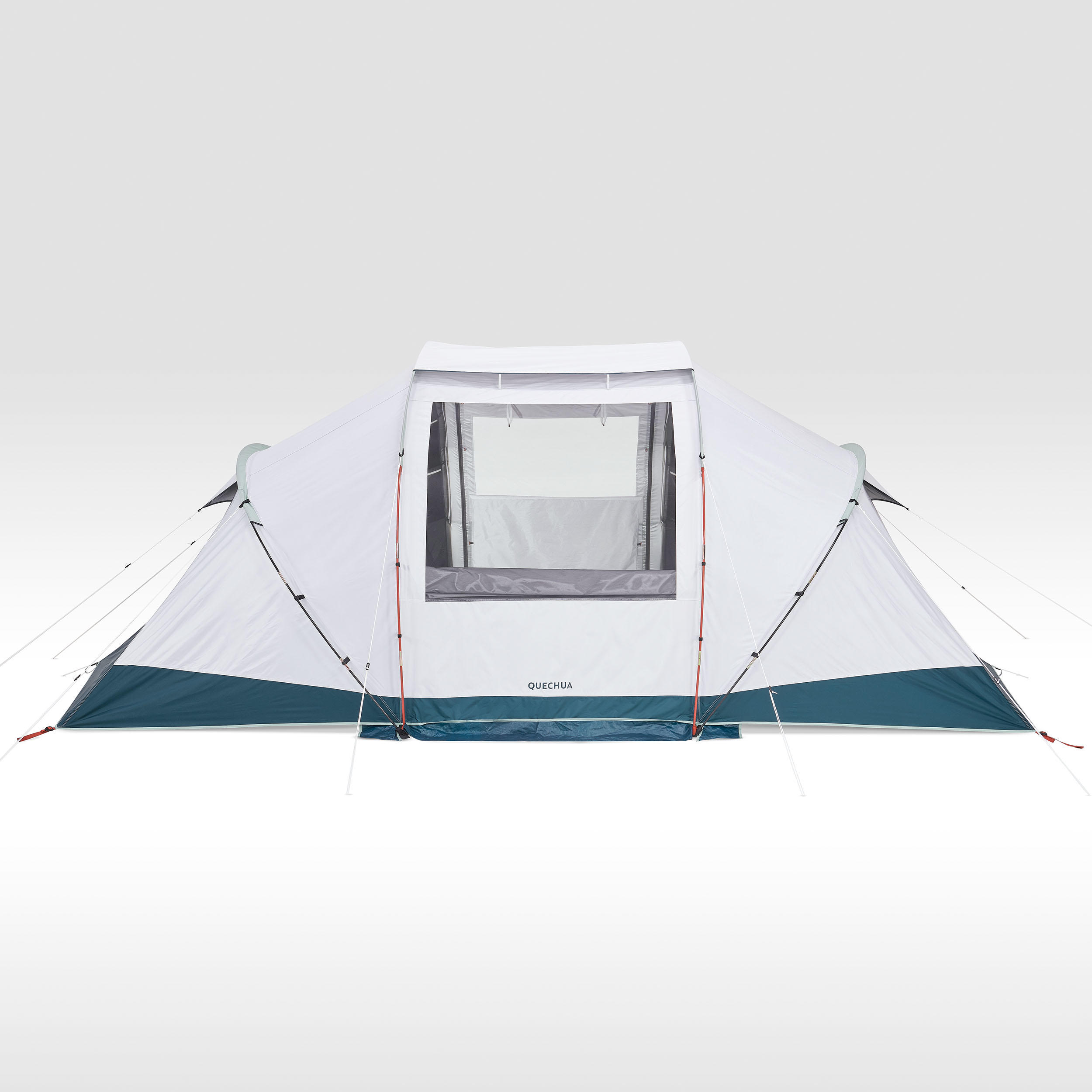 4-person, 2-bedroom camping tent, Arpenaz 4.2, Fresh & Black