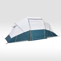 Camping tent with poles - US Arpenaz 4.2 F&B - 4 Person - 2 Bedrooms